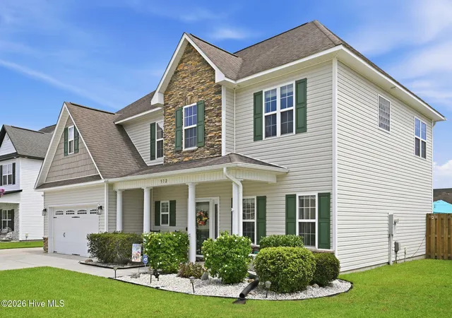 Photo 2 of Single family home for sale at 512 Louvre Ln, Jacksonville, NC 28546 | MLS# 100593190 | Listing updated on 2026-09-15