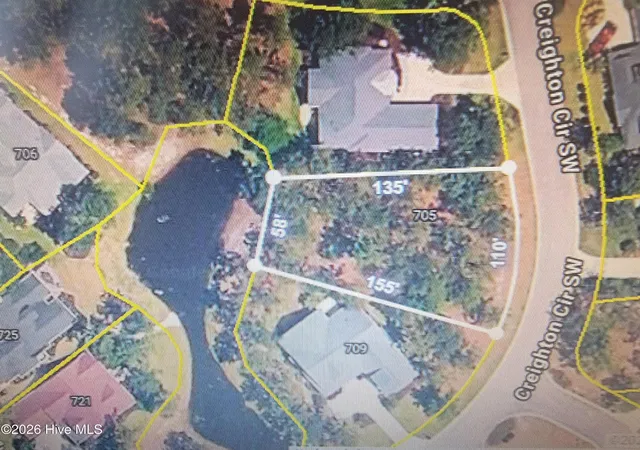 Photo 1 of Land for sale at 705 Creighton Cir Sw, Ocean Isle Beach, NC 28469 | MLS# 100595489 | Listing updated on 2026-08-18