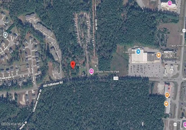 Photo 2 of Land for sale at 917 Old Folkstone Rd, Sneads Ferry, NC 28460 | MLS# 100590186 | Listing updated on 2026-08-18