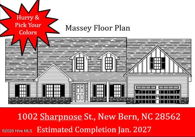 Photo 1 of Single family home for sale at 1002 Sharpnose St, New Bern, NC 28562 | MLS# 100596755 | Listing updated on 2026-09-08
