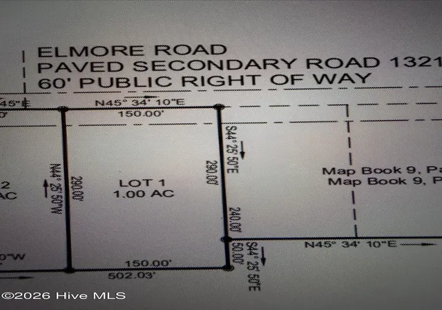 Photo 2 of Land for sale at Tbd/lot 1 Elmore, Laurinburg, NC 28352 | MLS# 100599981 | Listing updated on 2026-08-31