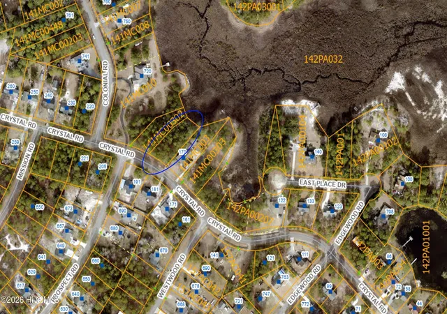 Photo 3 of Land for sale at Lot 3 Crystal Rd, Southport, NC 28461 | MLS# 100595834 | Listing updated on 2026-08-13