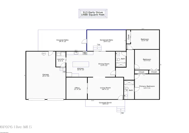 Photo 3 of Single family home for sale at 313 Early Dr, Wilmington, NC 28412 | MLS# 100594502 | Listing updated on 2026-09-14
