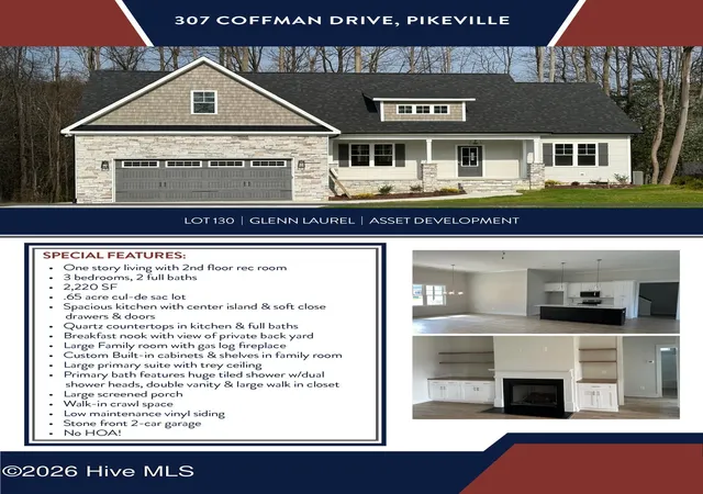 Photo 3 of Single family home for sale at 307 Coffman Dr #130, Pikeville, NC 27863 | MLS# 100539888 | Listing updated on 2026-08-05