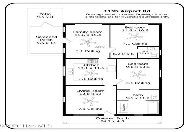 Photo 3 of Single family home for sale at 1195 Airport Rd, Carthage, NC 28327 | MLS# 100580392 | Listing updated on 2026-07-13