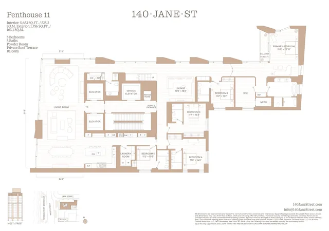 Photo 1 of Sale Pending at 140 Jane St #PH11, New York, NY 10014 | MLS# RLS11021821 | Listing updated on 2026-02-25
