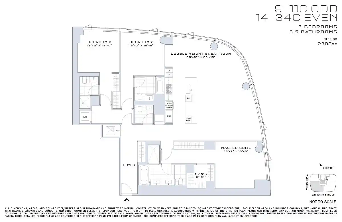 Listing Photo 2 - Condo for sale in 50 W St located at 50 W St, Harrison, NY 10006 - Unit #34-C