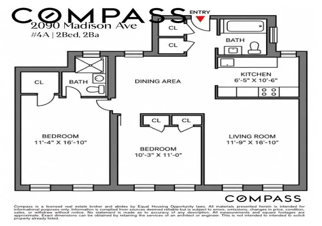 Photo 1 of Condo for sale at 2090 Madison Ave #4A, New York City, NY 10037 | MLS# RLS20097920 | Listing updated on 2026-10-06
