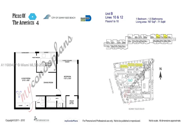 Listing Photo 2 - Condo for sale in building located at 17021 N Bay Rd, Miami, FL 33160 - Unit #412-IV