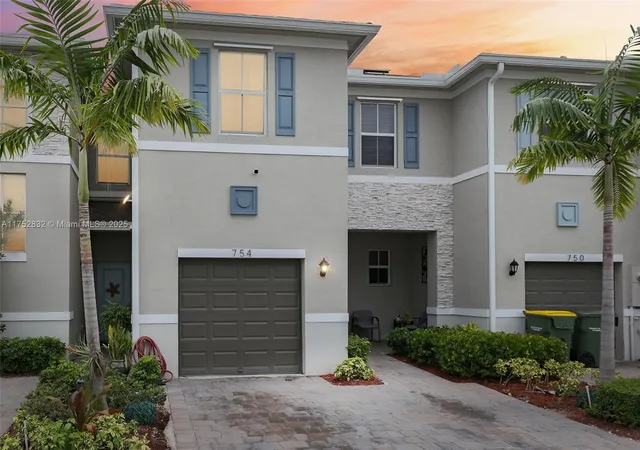 Townhouse for sale at 754 SE 19th Street, Homestead, FL 33034 | MLS# A11752832 | Listing updated on 2025-06-25