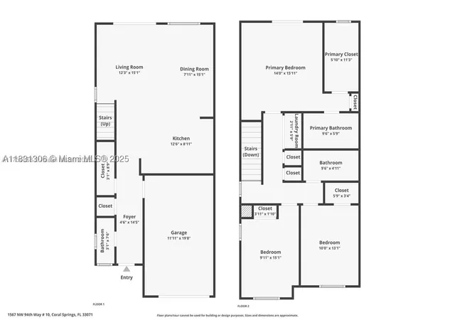 Homes for sale in Coral Springs, FL | 1563 Nw 94th Way #09, Coral Springs, FL 33071 | MLS# A11831306