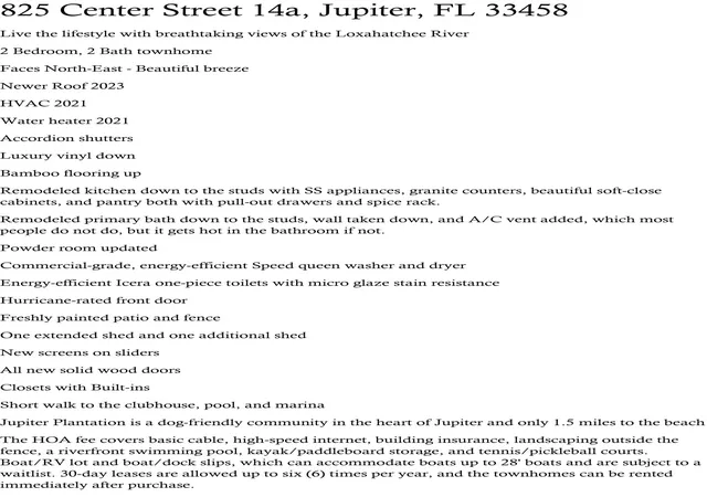4th image of 825 Center St #14a, Jupiter, FL 33458 | MLS# R11126829