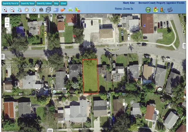 Photo 1 of Land for sale at 6122 Garfield St, Hollywood, FL 33024 | MLS# A11939759 | Listing updated on 2026-08-26