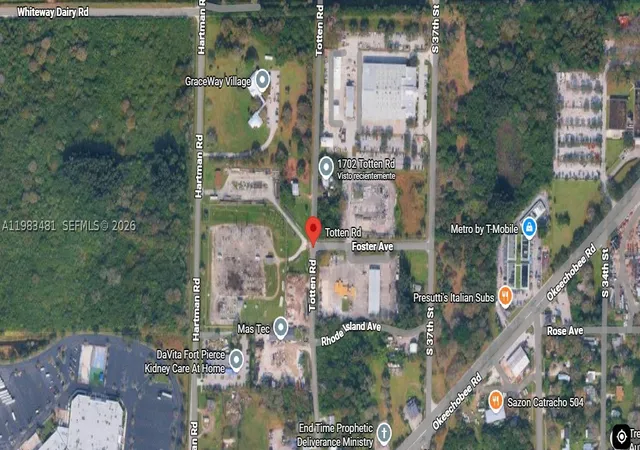 Photo 1 of Land for sale at 1702 Totten Rd, Fort Pierce, FL 34947 | MLS# A11983481 | Listing updated on 2026-08-18