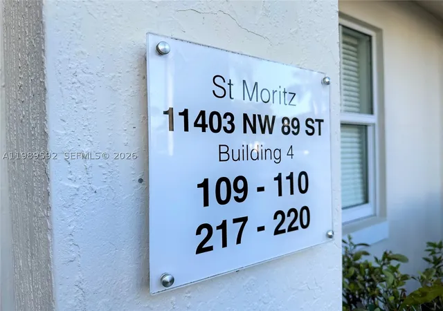 Photo 3 of Condo for sale at 11403 Nw 89th St #219, Doral, FL 33178 | MLS# A11989592 | Listing updated on 2026-09-28