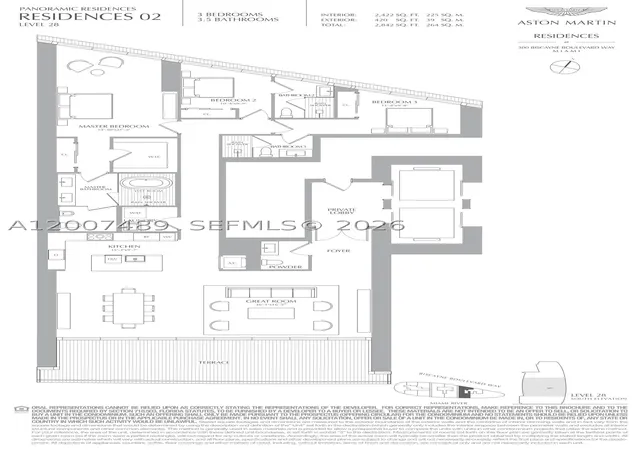 97th image of 300 Biscayne Boulevard Way #2802, Miami, FL 33131 | MLS# A12007489