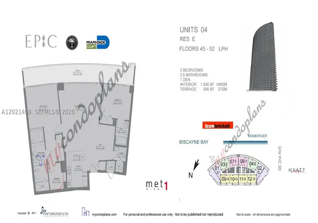 1st image of 200 Biscayne Boulevard Way #5004, Miami, FL 33131 | MLS# A12021409