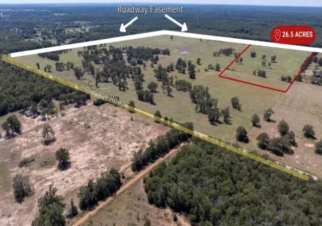 Photo 1 of Land for sale at 1078 Old Pin Oak Rd #Tract 2, Paige, TX 78659 | MLS# 2262106 | Listing updated on 2026-09-01