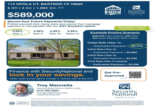 Photo 3 of Single family home for sale at 114 Upola Ct, Bastrop, TX 78602 | MLS# 1479922 | Listing updated on 2026-09-24
