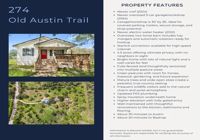 2nd image of 274 Old Austin Trl, Elgin, TX 78621 | MLS# 9241177