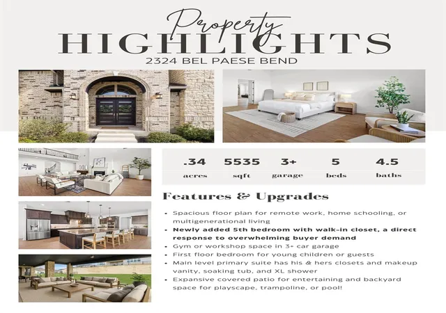 Photo 4 of Sale Pending at 2324 Bel Paese Bnd, Leander, TX 78641 | MLS# 5290953 | Listing updated on 2026-09-23