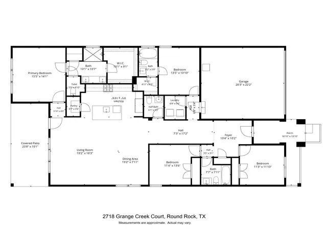 36th image of 2718 Grange Creek Ct, Round Rock, TX 78665 | MLS# 1196172