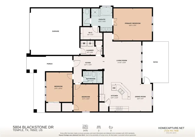 32nd image of 5804 Blackstone Dr, Temple, TX 76502 | MLS# 8358940