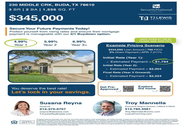 Photo 2 of Single family home for sale at 230 Middle Crk, Buda, TX 78610 | MLS# 8976202 | Listing updated on 2026-09-24