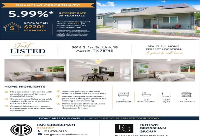 2nd image of 5616 S 1st St #18, Austin, TX 78745 | MLS# 2534121