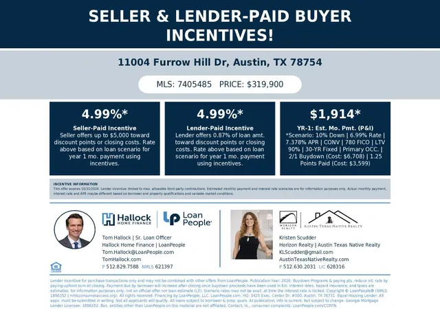 Photo 1 of Single family home for sale at 11004 Furrow Hl Dr, Austin, TX 78754 | MLS# 7405485 | Listing updated on 2026-09-25