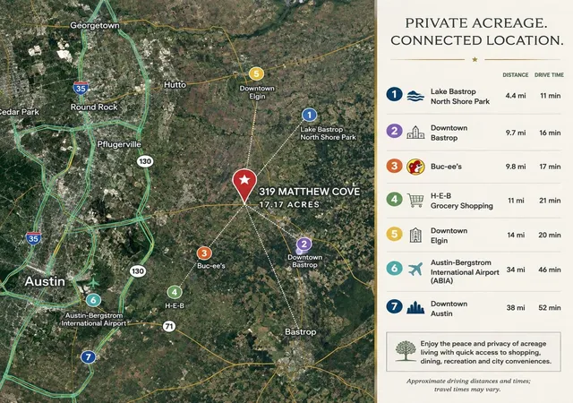 Photo 32 of Single family home for sale at 319 Matthew Cv, Bastrop, TX 78602 | MLS# 7540931 | Listing updated on 2026-10-07