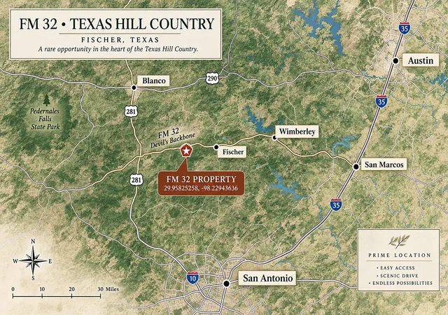 Photo 2 of Land for sale at 00 Fm 32 Hwy, Fischer, TX 78623 | MLS# 3700037 | Listing updated on 2026-10-08