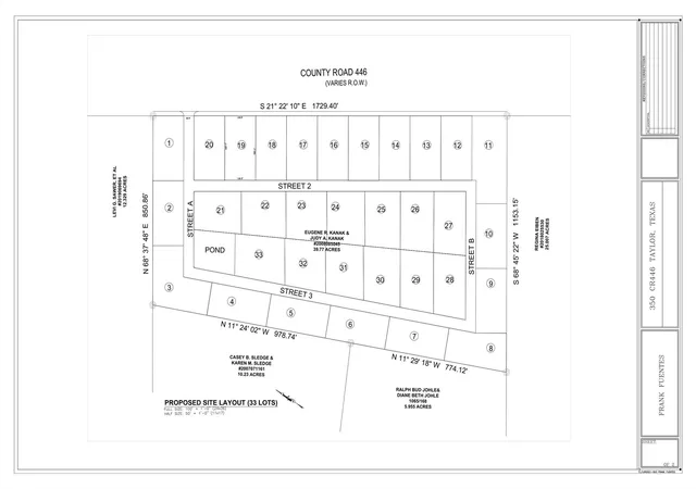 Land for sale at 350 County Road 446, Taylor, TX 76574 | MLS# 7129458