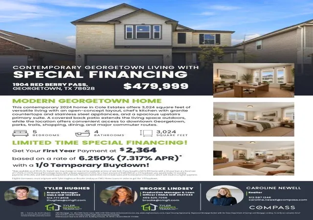 Photo 2 of Single family home for sale at 1904 Red Berry Pass, Georgetown, TX 78628 | MLS# 5140746 | Listing updated on 2026-09-25