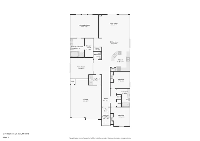 Photo 4 of Single family home for sale at 344 Matthews Ln, Kyle, TX 78640 | MLS# 2864346 | Listing updated on 2026-09-18