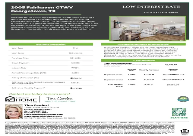 Photo 2 of Single family home for sale at 2005 Fairhaven Gtwy, Georgetown, TX 78626 | MLS# 2683980 | Listing updated on 2026-10-16