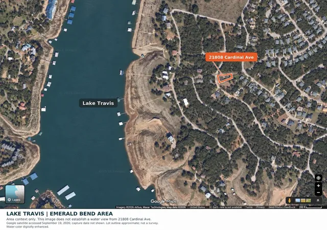 Photo 3 of Land for sale at 21808 Cardinal Ave, Lago Vista, TX 78645 | MLS# 8848123 | Listing updated on 2026-09-19