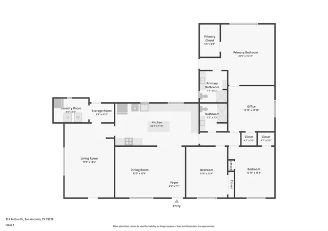 Photo 1 of Single family home for sale at 331 Sutton Dr, San Antonio, TX 78228 | MLS# 9426772 | Listing updated on 2026-10-02