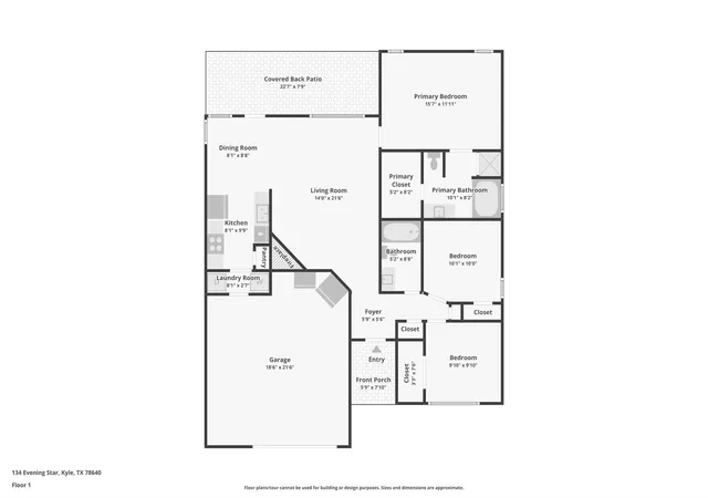 Photo 1 of Single family home for sale at 134 Evening Star, Kyle, TX 78640 | MLS# 2555294 | Listing updated on 2026-10-29
