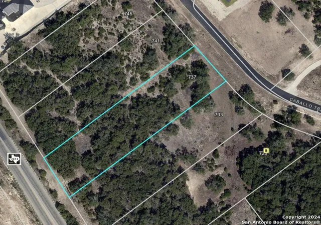 Photo 1 of Land for sale at 737 Caballo Trail, Canyon Lake, TX 78133 | MLS# 1770283 | Listing updated on 2026-06-24