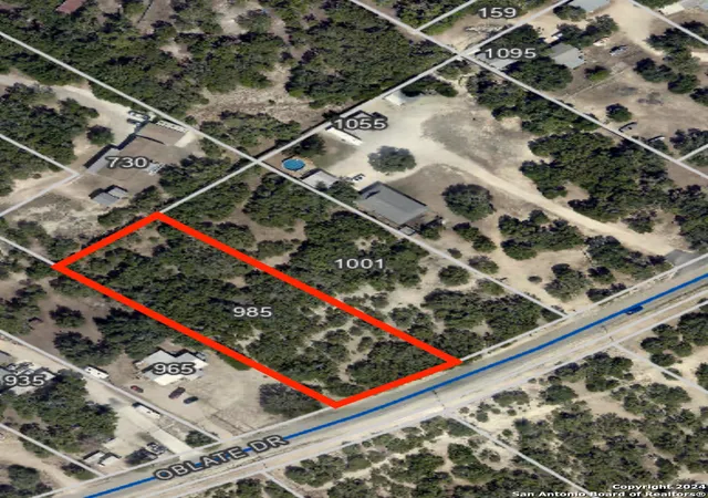 Photo 1 of Land for sale at 985 Oblate Dr, Canyon Lake, TX 78133 | MLS# 1790624 | Listing updated on 2026-08-03