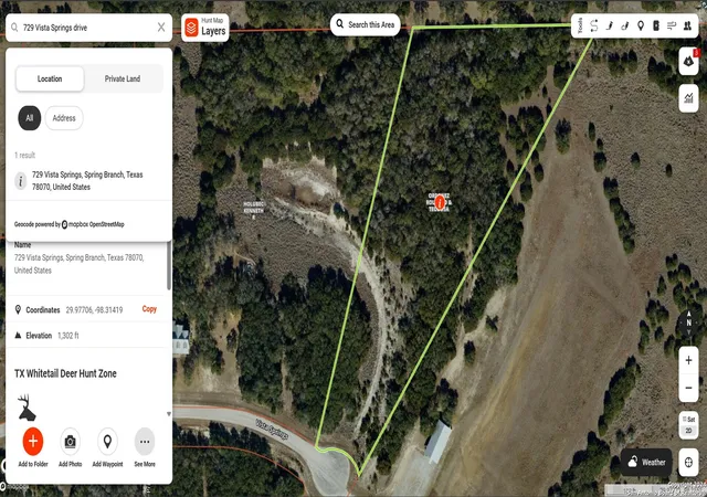 Photo 2 of Land for sale at 729 Vista Springs Dr, Spring Branch, TX 78070 | MLS# 1817052 | Listing updated on 2026-09-08