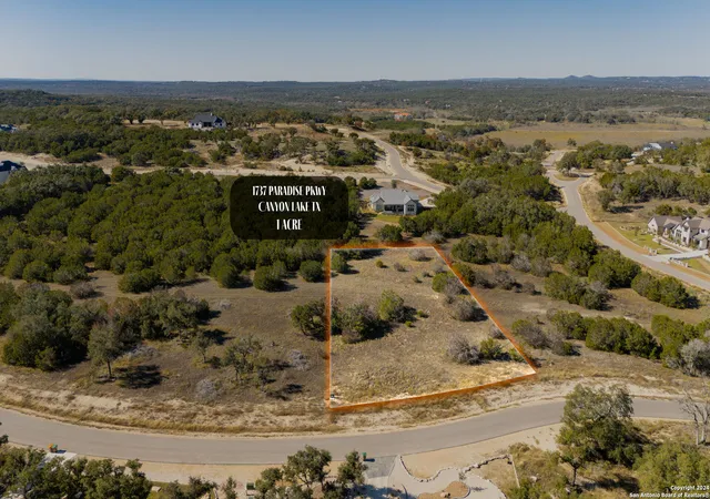 Photo 3 of Land for sale at 1737 E Paradise Pkwy, Canyon Lake, TX 78133 | MLS# 1829737 | Listing updated on 2025-10-18