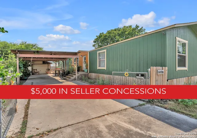 Photo 1 of Manufactured home for sale at 5478 Elkhunter Trail, San Antonio, TX 78222 | MLS# 1896586 | Listing updated on 2025-12-14