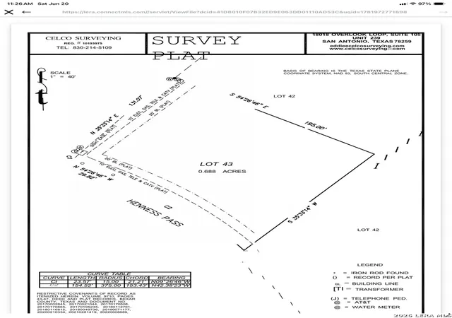 Photo 3 of Land for sale at Lot 43 Henness, San Antonio, TX 78255 | MLS# 1917696 | Listing updated on 2026-06-20
