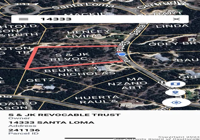 Photo 1 of Land for sale at 14333 Santa Loma, Helotes, TX 78023 | MLS# 1920059 | Listing updated on 2026-08-11
