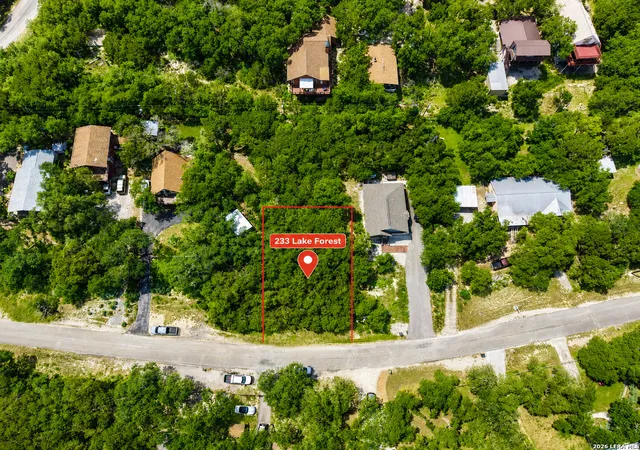 Photo 1 of Land for sale at 233 Lake Forest, Canyon Lake, TX 78133 | MLS# 1992239 | Listing updated on 2026-06-27
