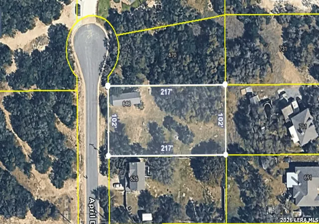 Photo 1 of Land for sale at 646 April Dr, Canyon Lake, TX 78133 | MLS# 1993037 | Listing updated on 2026-06-18
