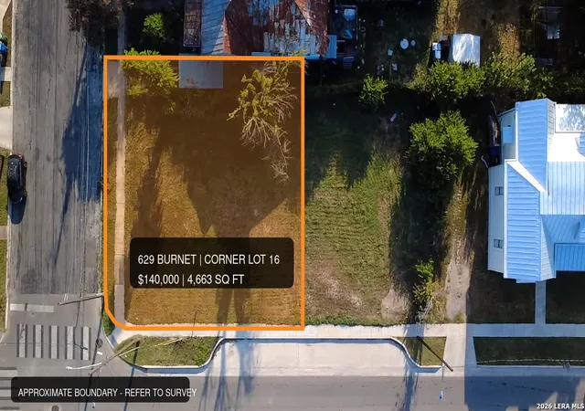 Photo 1 of Land for sale at 629 Burnet St, San Antonio, TX 78202 | MLS# 2006000 | Listing updated on 2026-08-16