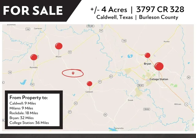 Photo 4 of Land for sale at 3797 County Rd 328, Caldwell, TX 77836 | MLS# 83352367 | Listing updated on 2026-06-05